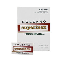 100 Bolzano Superinox DE Blades, 20 packs of 5(100 blades)-Bolzano-ItalianBarber