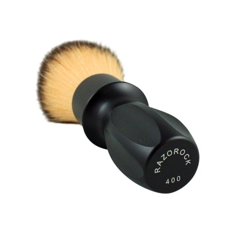 RazoRock 400 Plissoft Synthetic Shaving Brush - Matte Black Handle-RazoRock-ItalianBarber