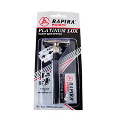 Rapira Platinum Lux Double-Edge Safety Razor-Rapira Blades-ItalianBarber