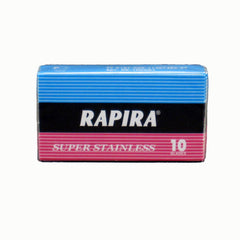 10 Rapira Super Stainless DE Blade, 1 pack of 10 (10 blades)-Rapira Blades-ItalianBarber
