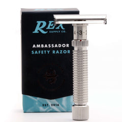 Rex Supply Co. Ambassador Adjustable Stainless Steel DE Razor-Rex Supply Co.-ItalianBarber