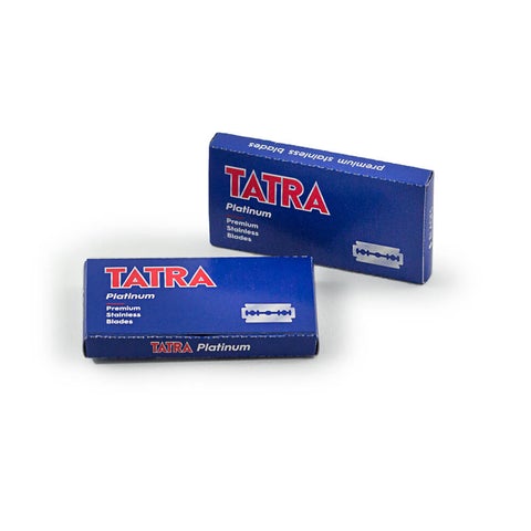 100 Tatra Platinum Double Edge Safety Razor Blades, 20 packs of 5 (100 blades)-Tatra-ItalianBarber